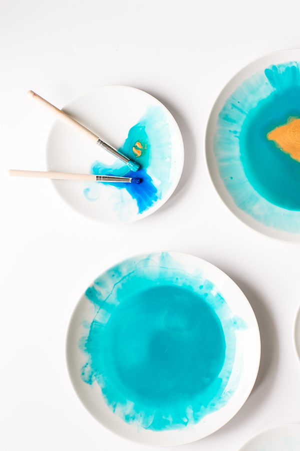 DIY per piatti colorati