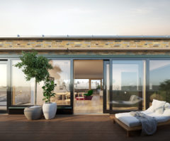 Casa con vista sulla città