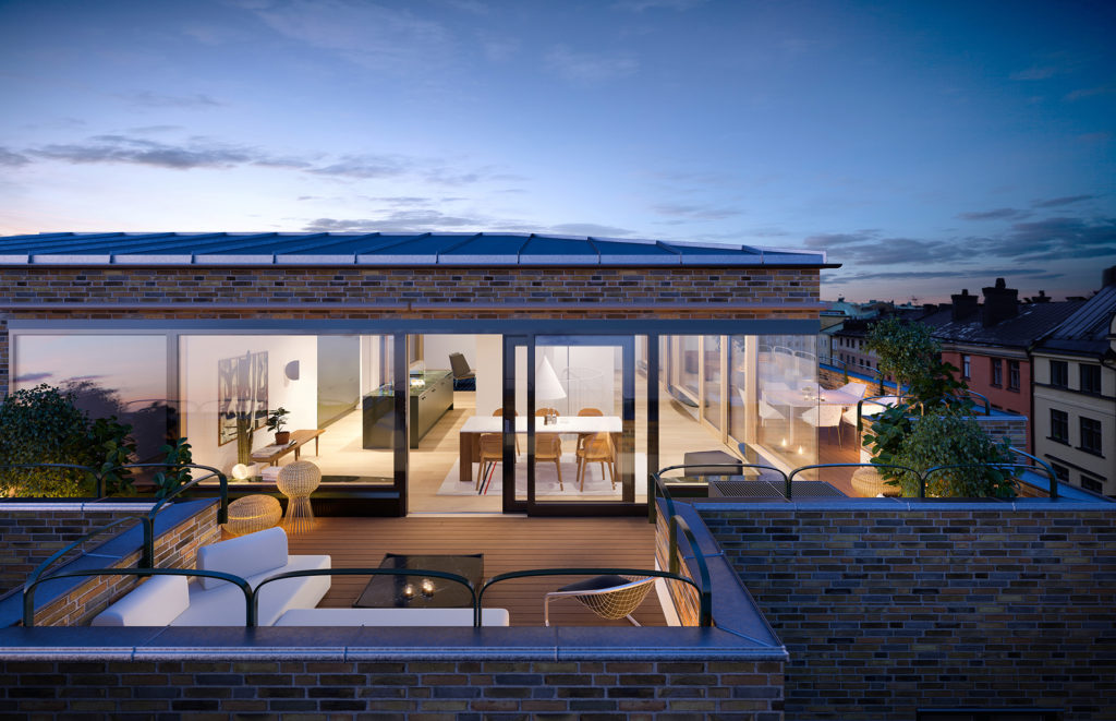 Casa con terrazzo