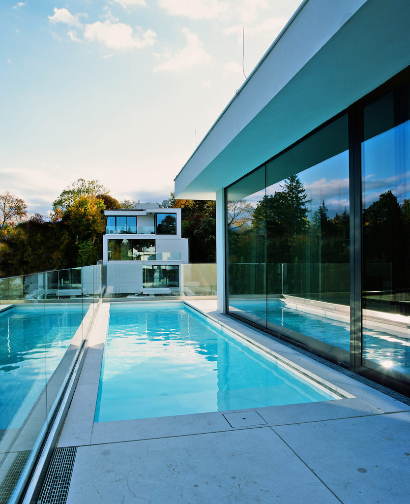 Una casa con piscina a Vienna