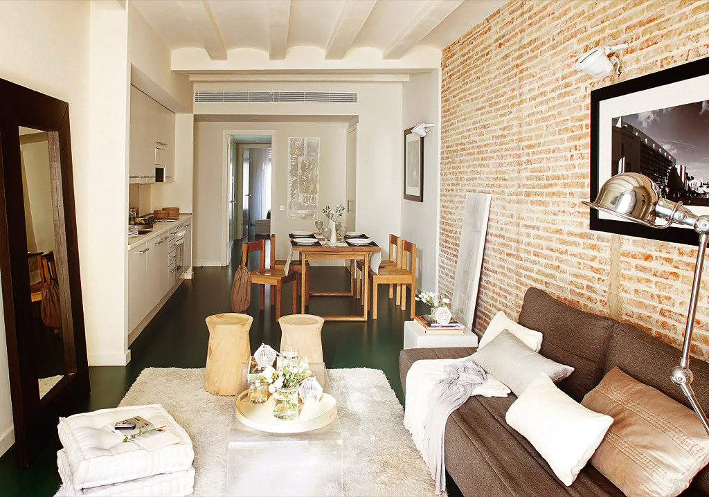 Una piccola casa piena di luce a Barcellona