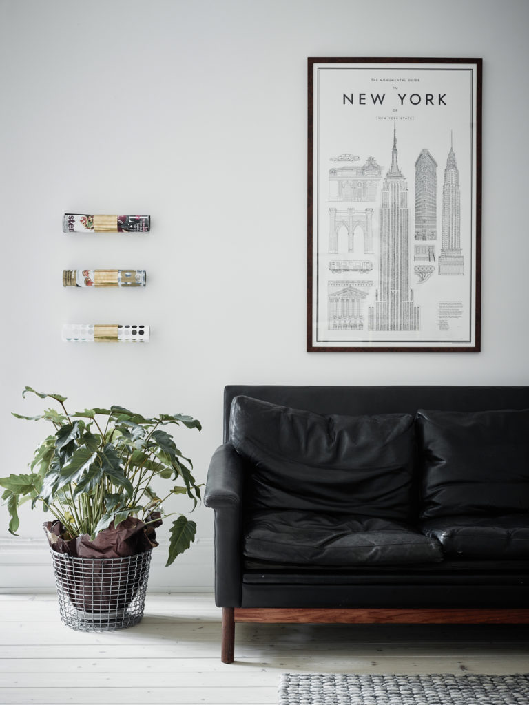 Interno in bianco e grigio i stile nordico