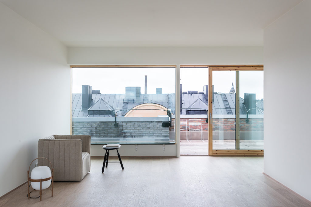 Una casa con vista sui tetti di Stoccolma