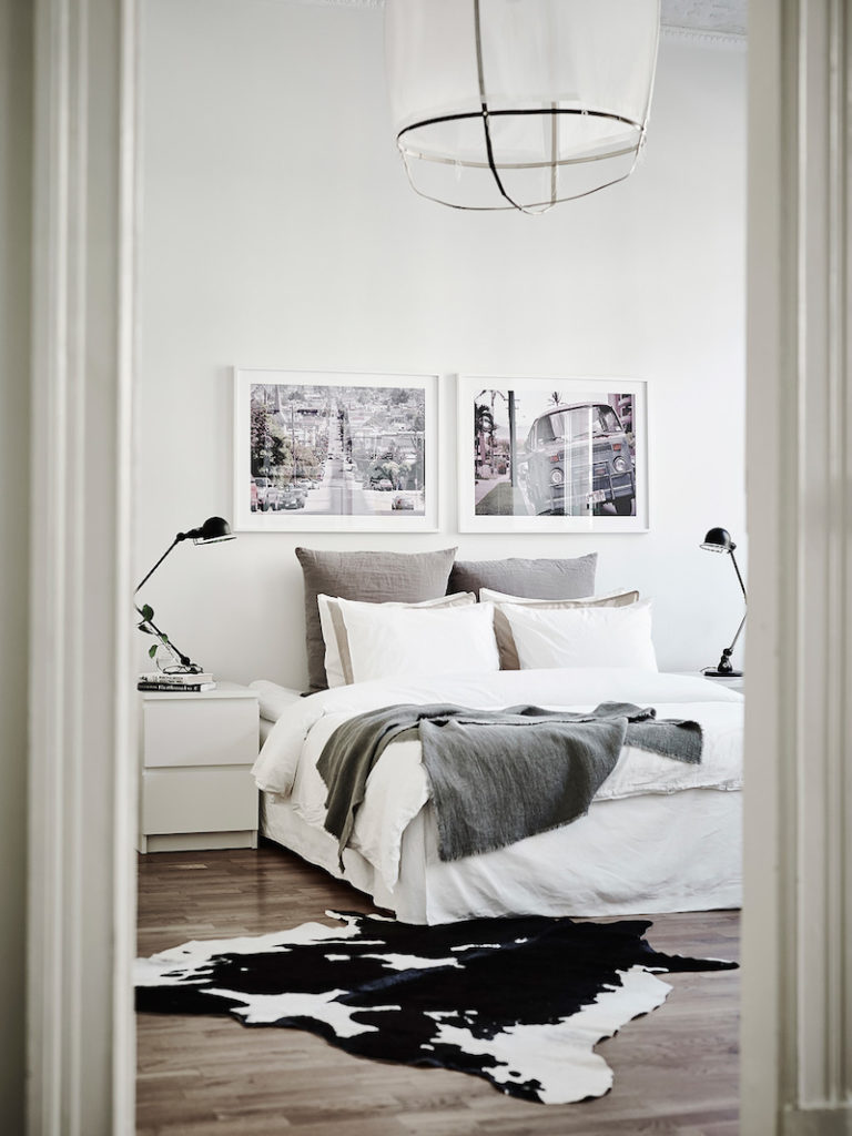 Un interno svedese in black and white