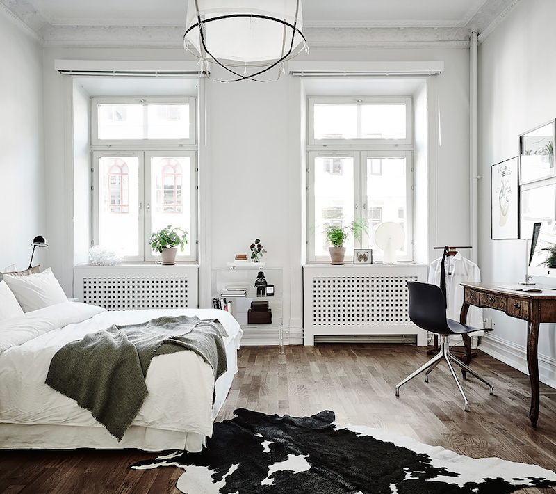 Un interno svedese in black and white
