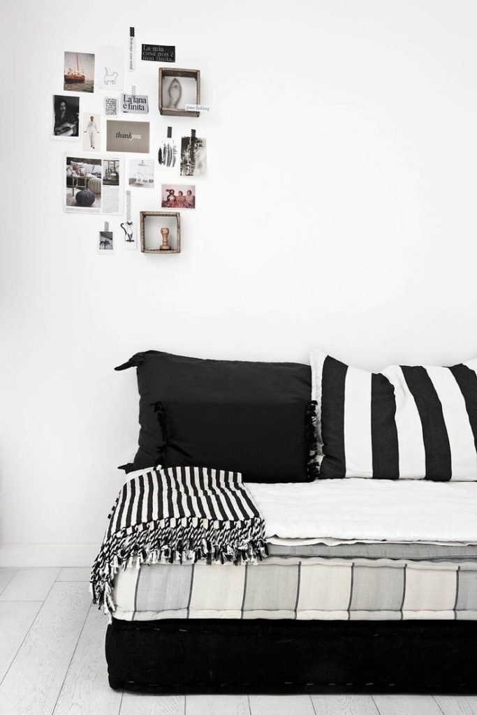 Total white con terrazzo a Milano