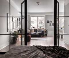Interior inspirations: una parete divisoria in vetro e ferro