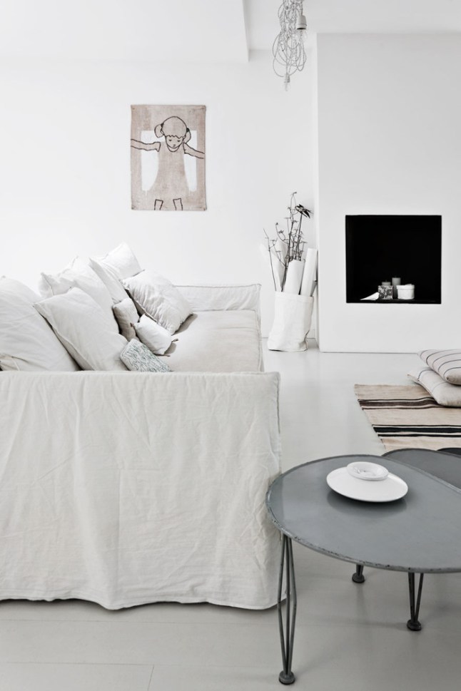 Total white con terrazzo a Milano Total white con terrazzo a Milano