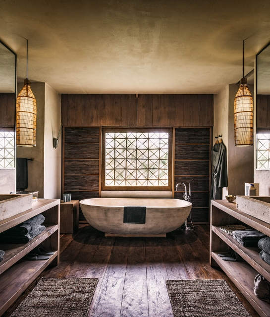 Pham baitang bathroom Cambogia, un resort da sogno