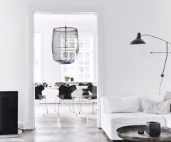 Bianco e nero per una casa a Copenhagen