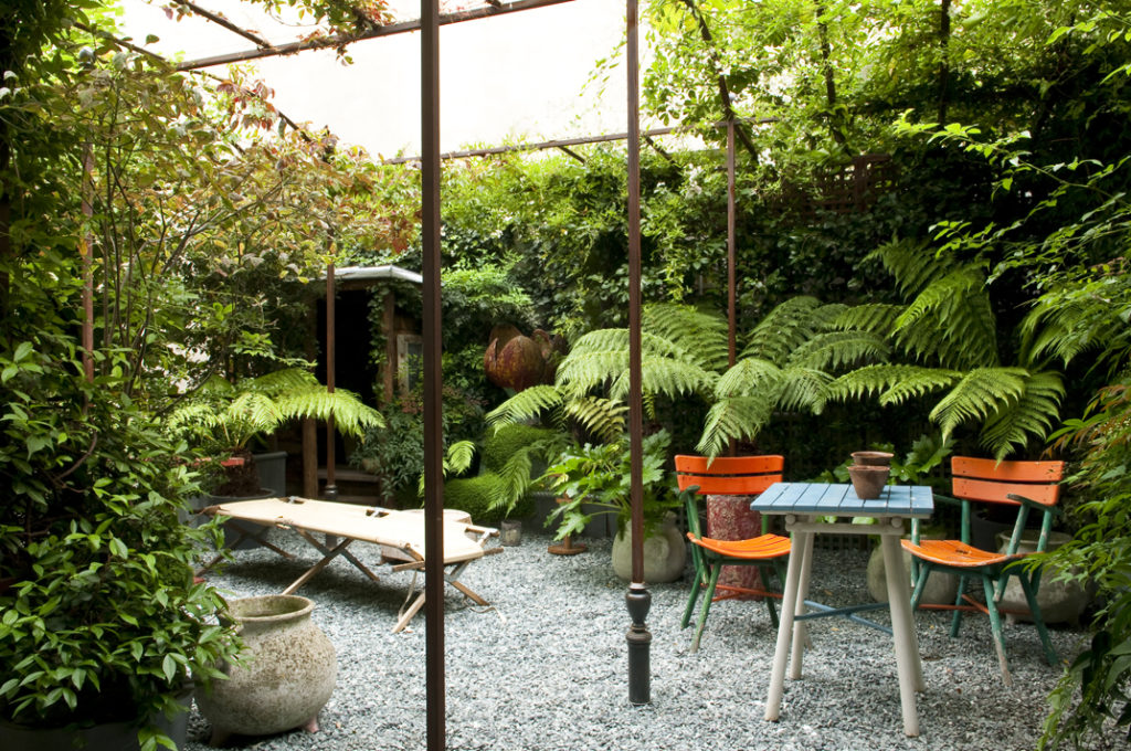 Appartamento parigino con giardino