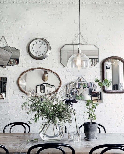 Decor tips: uno specchio vintage e la parete prende vita - In the