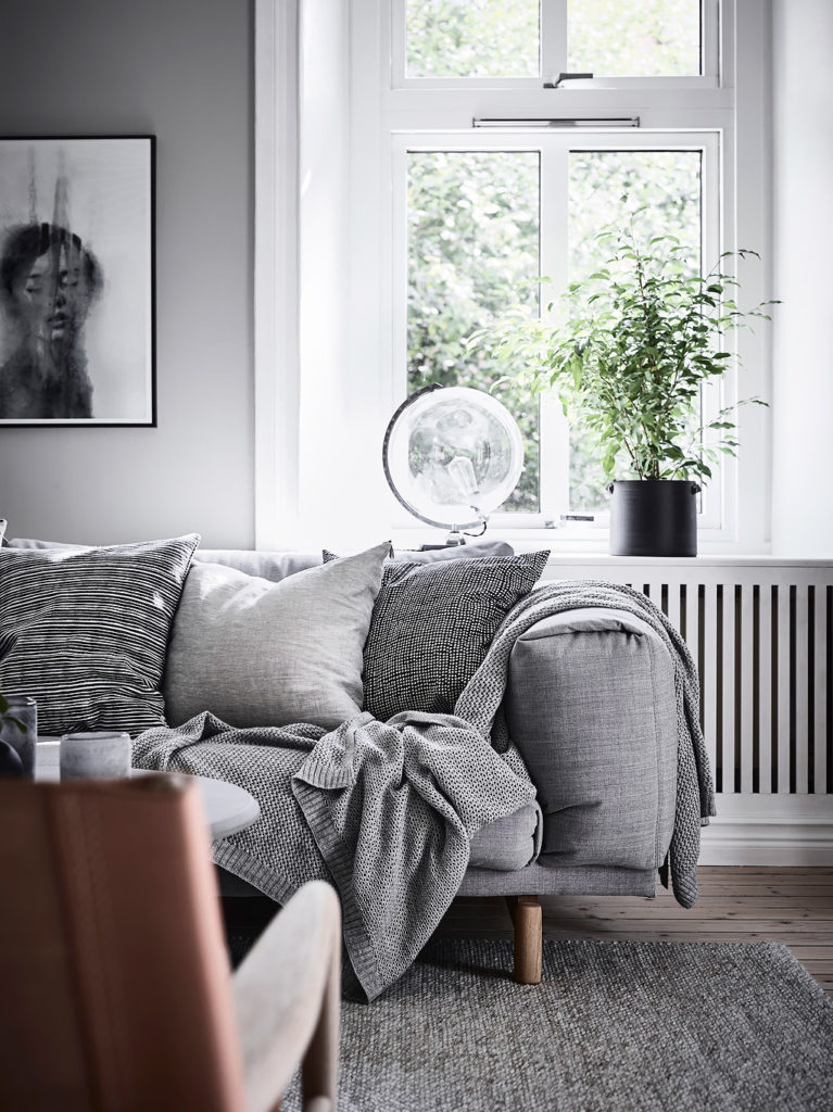 1 colori pastello per un interno svedese