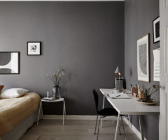 Spotlight on color: colori caldi per un piccolo appartamento di 55 mq