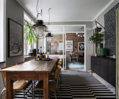 Interior Inspiration: mattoni a vista e dettagli vintage per un appartamento speciale