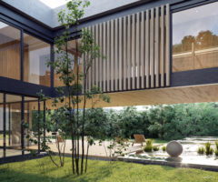 Big&bright: una villa moderna e affascinante completa di bosco e lago
