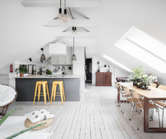 Interior Inspiration: un sottotetto con una luminosa zona giorno