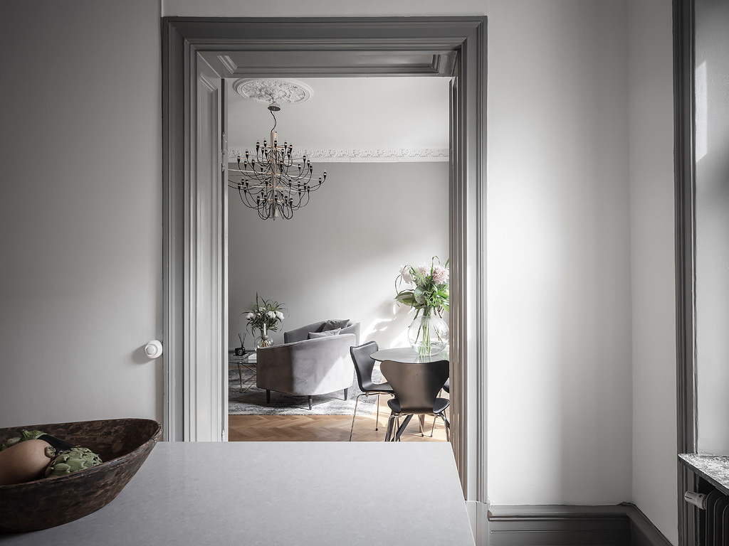 cucina in grigio minimal 12