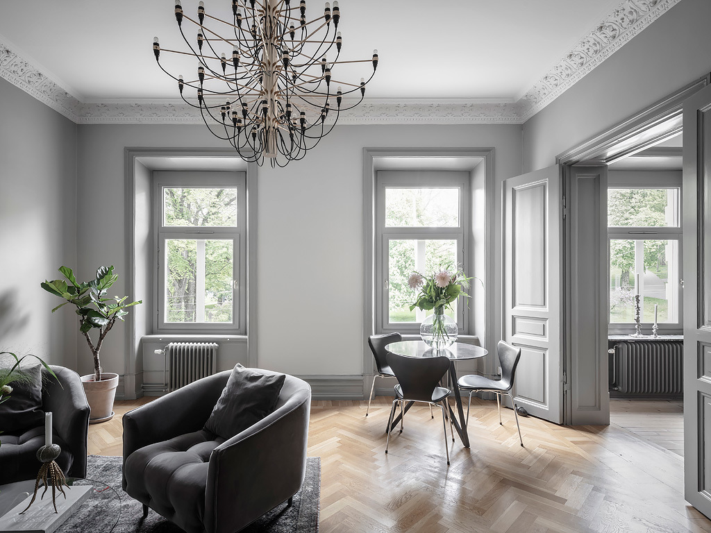 cucina in grigio minimal 16