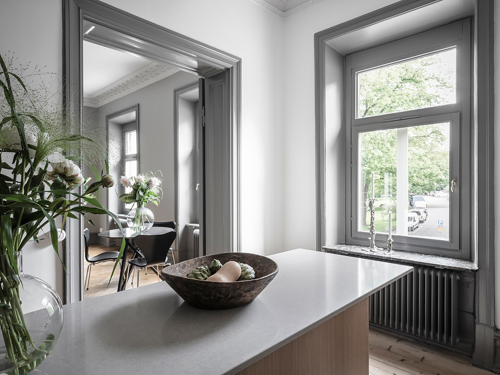 cucina in grigio minimal 3