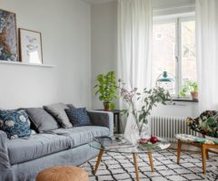 Spotlight on color: un mix di colori e textures per un appartamento cozy