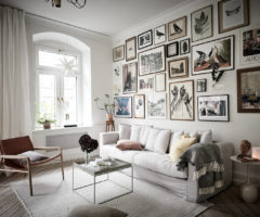 Tiny&cozy: un piccolo appartamento in bianco con un’inclinazione classica