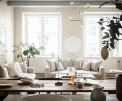 Interior Inspiration: una grande zona giorno con cucina per un appartamento di 60 mq