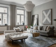 Spotlight on color: un appartamento con una palette di colori sofisticata e riposante