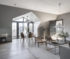 1000 sfumature di grigio per un appartamento con terrazzo e vista