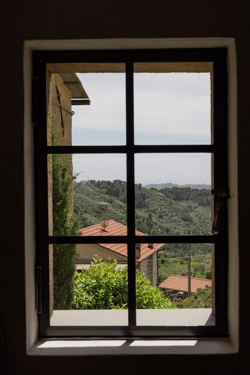 finestra alla francese con vista