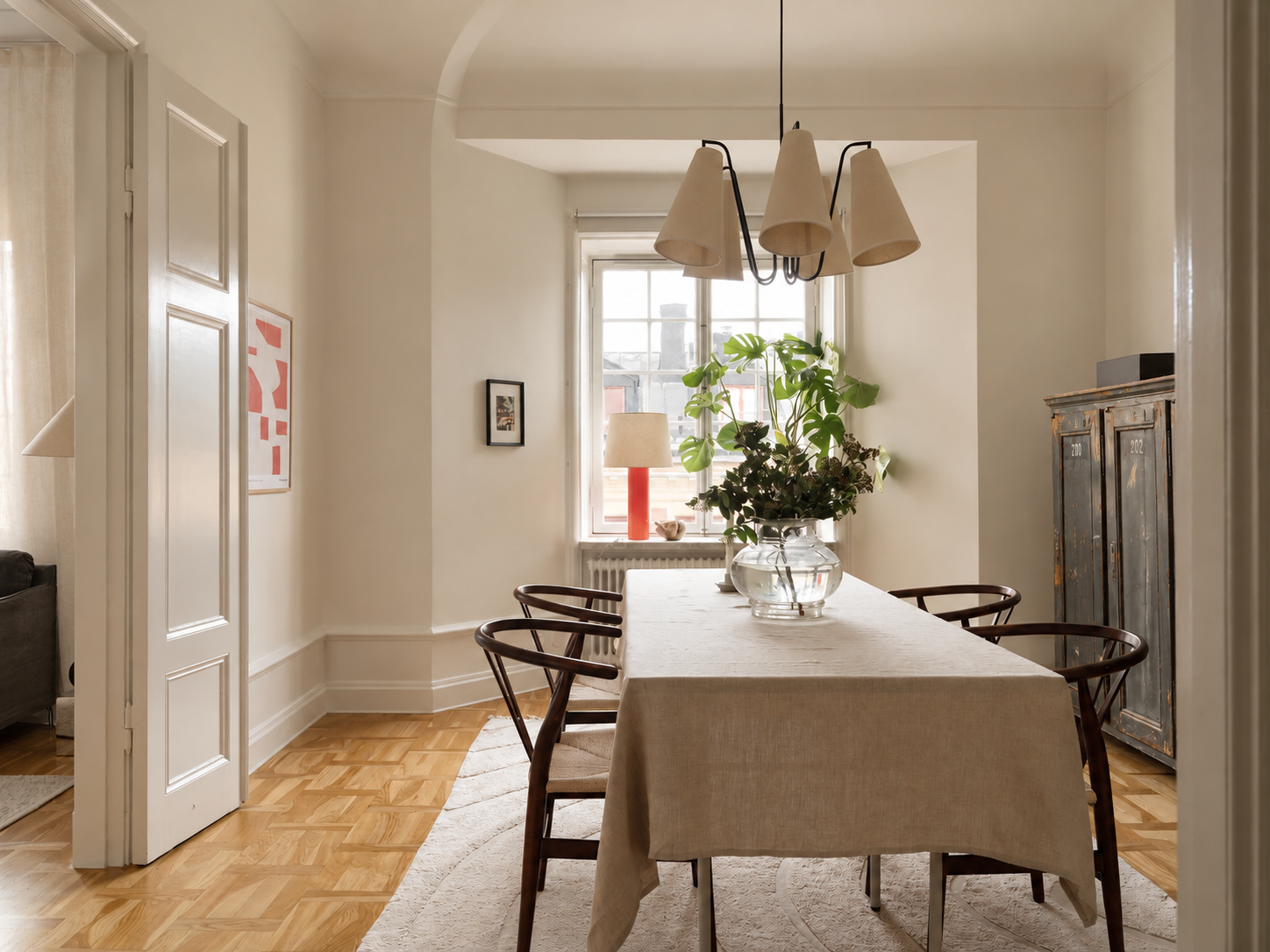 sala da pranzo wishbone chair