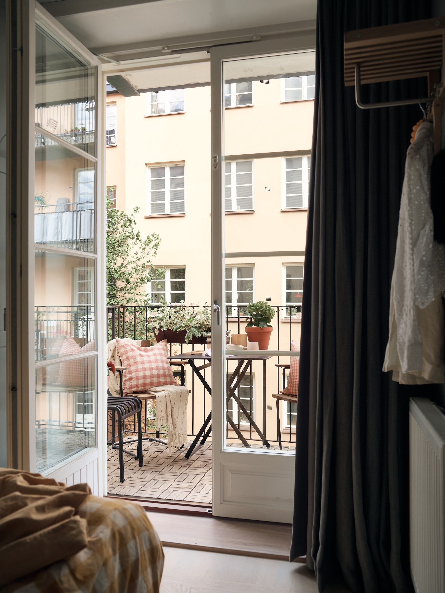 vista sul balcone