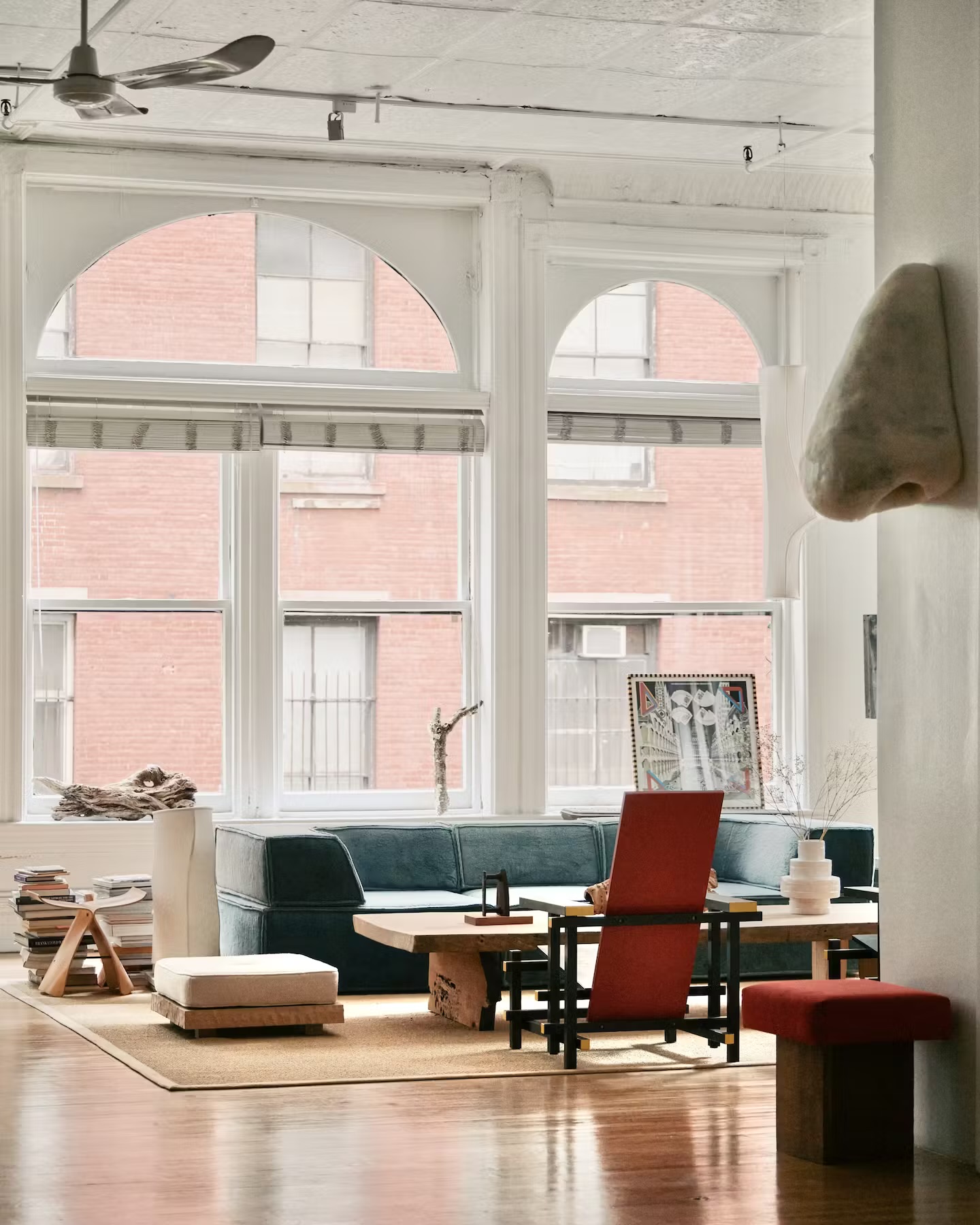 loft òuminoso divano in velluto